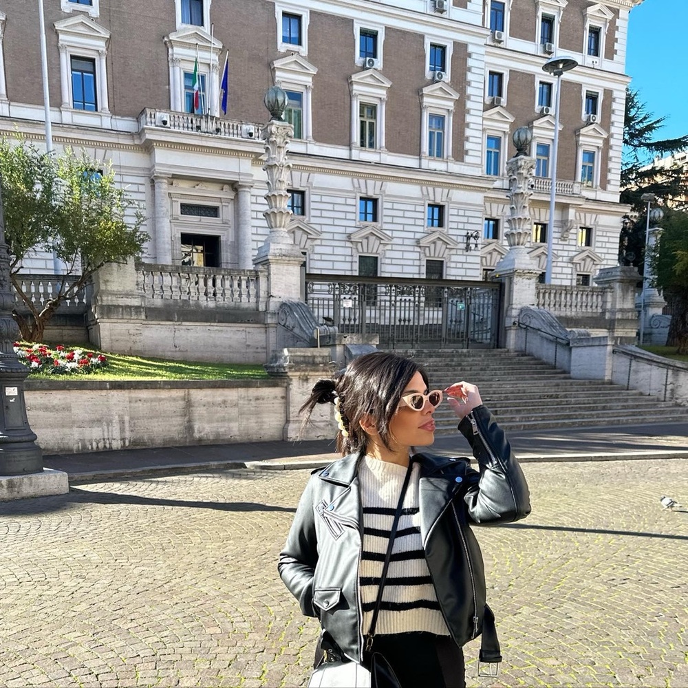 ZARA FAUX LEATHER BIKER JACKET